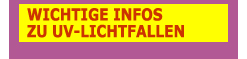 Wichtige Infos zu UV-Lichtfallen